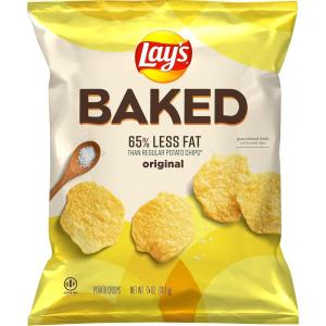 imageBaked Lays Original Potato Crisps 0875 Ounce Pack of 40