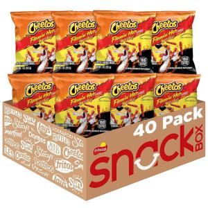 imageCheetos Cheese Flavored Snacks Puffs 0875 Ounce Pack of 40Flamin Hot