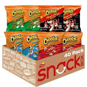 imageCheetos Cheese Flavored Snacks Puffs 0875 Ounce Pack of 40Variety Pack