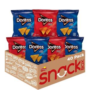 imageDoritos Flavored Tortilla Chips Nacho Cheese 1 Ounce Pack of 40Doritos Favorites