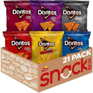 imageDoritos Flavored Tortilla Chips Nacho Cheese 1 Ounce Pack of 40Doritos Variety