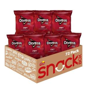 imageDoritos Flavored Tortilla Chips Nacho Cheese 175 Ounce Pack of 64Reduced Fat Nacho Cheese