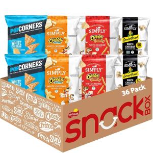 imageFrito Lay Baked ampamp Popped Mix Variety Pack Pack of 40NEW White Cheddar Favorites