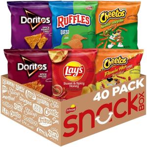 imageFrito Lay Doritos ampamp Cheetos Mix Variety Pack Pack of 40Cheesy Spicy Sweet Mix