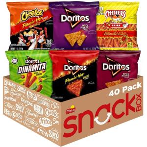 imageFrito Lay Doritos ampamp Cheetos Mix Variety Pack Pack of 40Fiery Mix