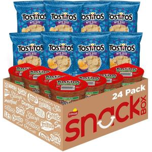 imageFrito Lay Ruffles Chips and Lays Ranch Dip Cups Variety Pack Pack of 24Rounds  Salsa Dip Cups