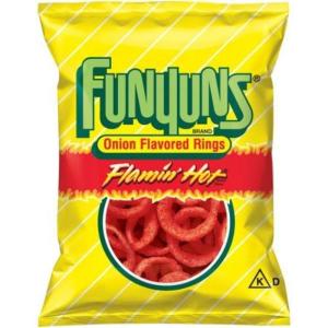imageFunyuns Onion Flavored Rings Original 075 Ounce Pack of 40Flamin Hot