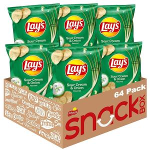 imageLays Potato Chips Classic 1 Ounce Pack of 40Sour Cream  Onion