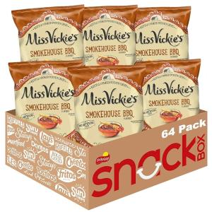 imageMiss Vickies Kettle Cooked Potato Chips Variety Pack 1375 Ounce Pack of 28Barbecue