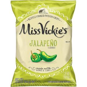 imageMiss Vickies Kettle Cooked Potato Chips Variety Pack 1375 Ounce Pack of 28Jalapeno