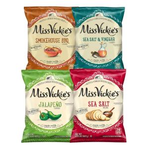 imageMiss Vickies Kettle Cooked Potato Chips Variety Pack 1375 Ounce Pack of 28Variety Pack