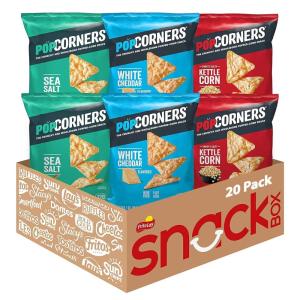 imagePopCorners Popped Corn Snacks Kettle Corn 1 Ounce Pack of 20 Packaging May Vary3 Flavor Variety Pack