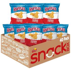 imageRuffles Potato Chips Cheddar Sour Cream 1oz 40 Count
