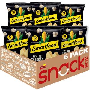 imageSmartfood Popcorn White Cheddar 0625 Ounce Pack of 40CheddarCheese