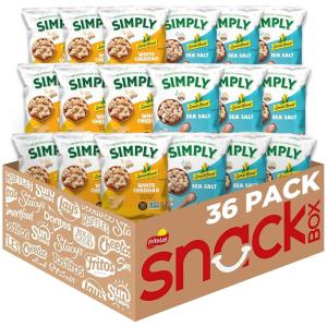 imageSmartfood Popcorn White Cheddar 0625 Ounce Pack of 40Simply Smartfood Variety Pack