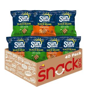 imageSunchips Multigrain Chips Variety Pack 40 CountBlack Bean Variety Pack
