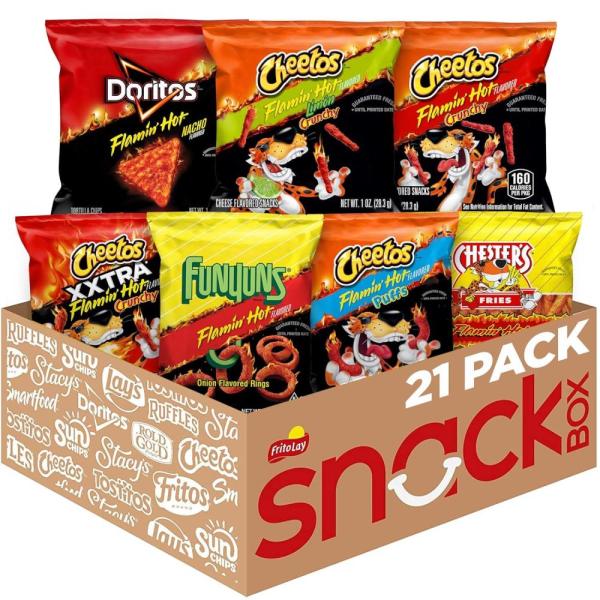 Frito-Lay Flamin’ Hot Mix, Variety Pack (Pack of 21)(Flamin Hot Mix ...