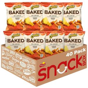 imageBaked Cheetos Crunchy Flamin Hot 0875 Ounce Pack of 40Baked Cheetos Crunchy