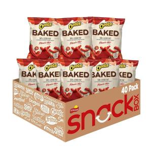 imageBaked Cheetos Crunchy Flamin Hot 0875 Ounce Pack of 40Baked Cheetos Flamin Hot