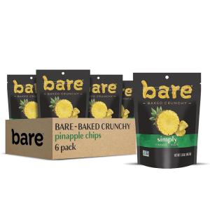 imageBare Baked Crunchy Fruit Variety Pack 053 Ounce Pack of 16Simply Pineapple