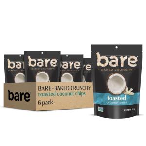 imageBare Baked Crunchy Fruit Variety Pack 053 Ounce Pack of 16Toasted Coconut
