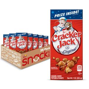 imageCracker Jack Caramel Coated Popcorn ampamp Peanuts Original 1 Ounce Boxes Pack of 2525 Count Pack of 1