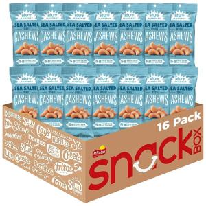 imageNut Harvest Sea Salted Whole Cashews 225 Ounce Pack of 16