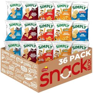 imageSimply Snacks Variety Pack 0875 Oz 36 Count Packaging May VarySimply Variety Pack