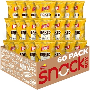 image:imageBaked Lays Potato Chips Original 0875 oz Bags 60 Pack 50 Less Fat Gluten Free No Artificial Flavors No Colors from Sources