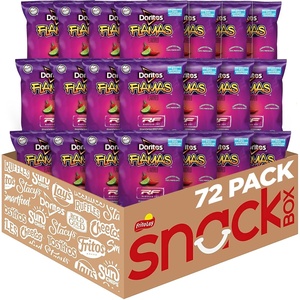 image:imageDoritos Reduced Fat Tortilla Chips Flamas Flavored 1 Ounce Pack of 72